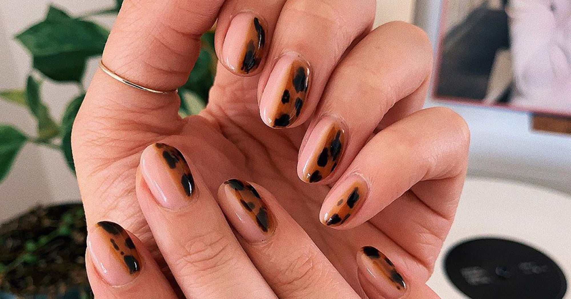 Embrace the Fall Vibes with 15 Brown Nail Ideas插图2