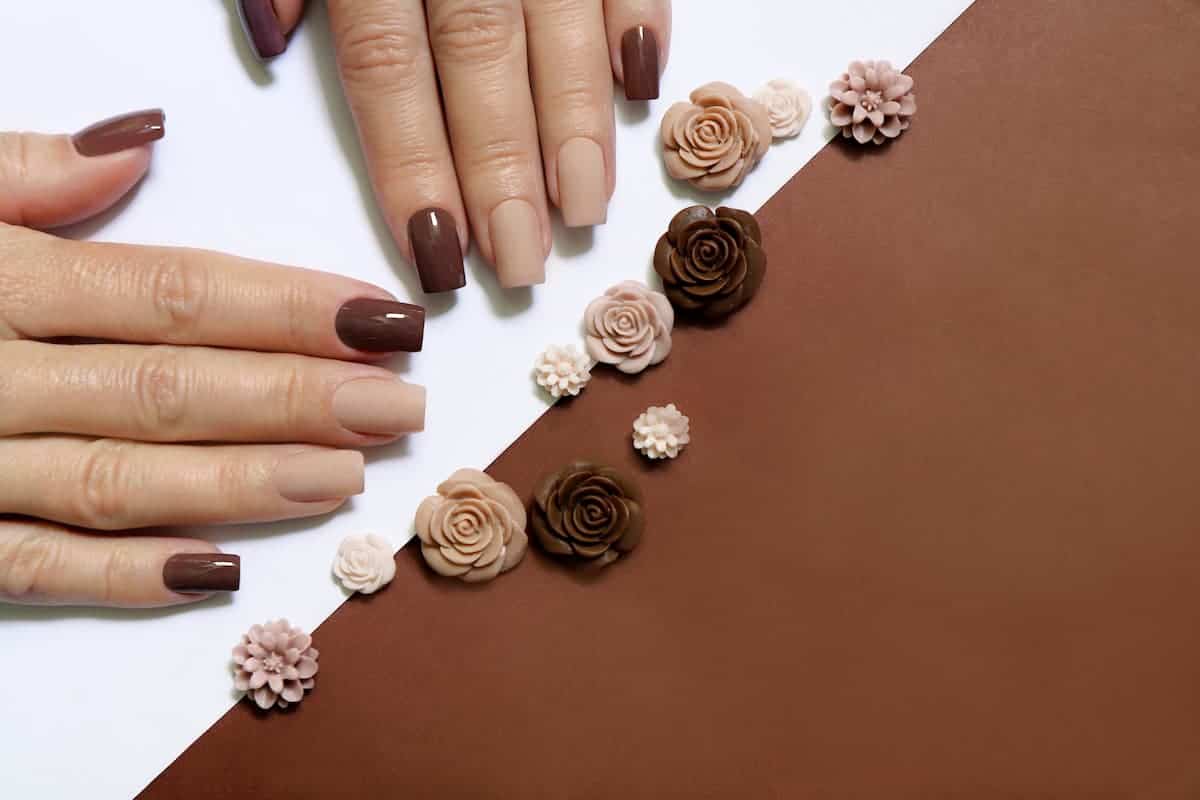 Embrace the Fall Vibes with 15 Brown Nail Ideas插图1