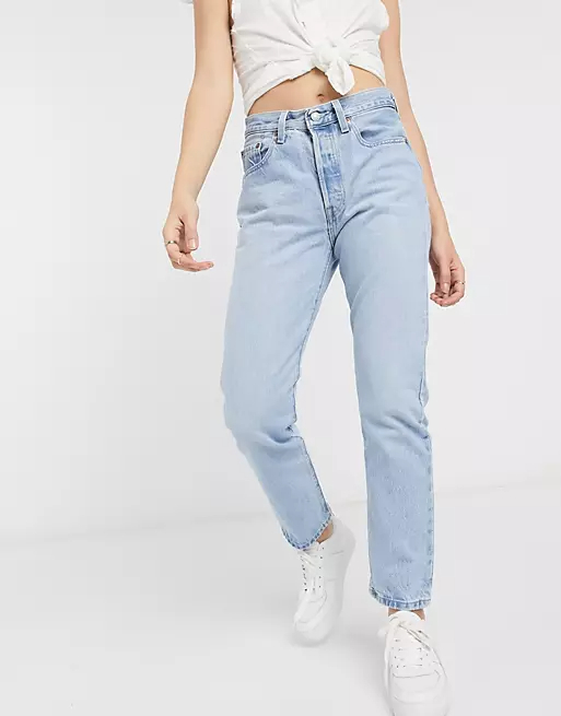 Levi's cropped jeans have become a popular fashion staple, offering a unique style that combines the classic denim look