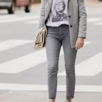 Grey jean outfits are a versatile wardrobe staple that can be dressed up or down for various occasions. Their neutral hue provides