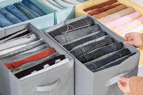 fold jeans for drawers