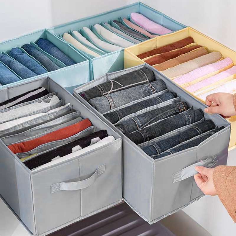 fold jeans for drawers