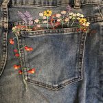 embroider jeans women