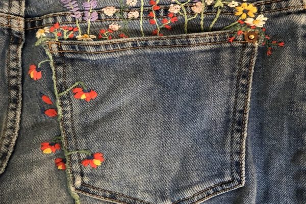 embroider jeans women