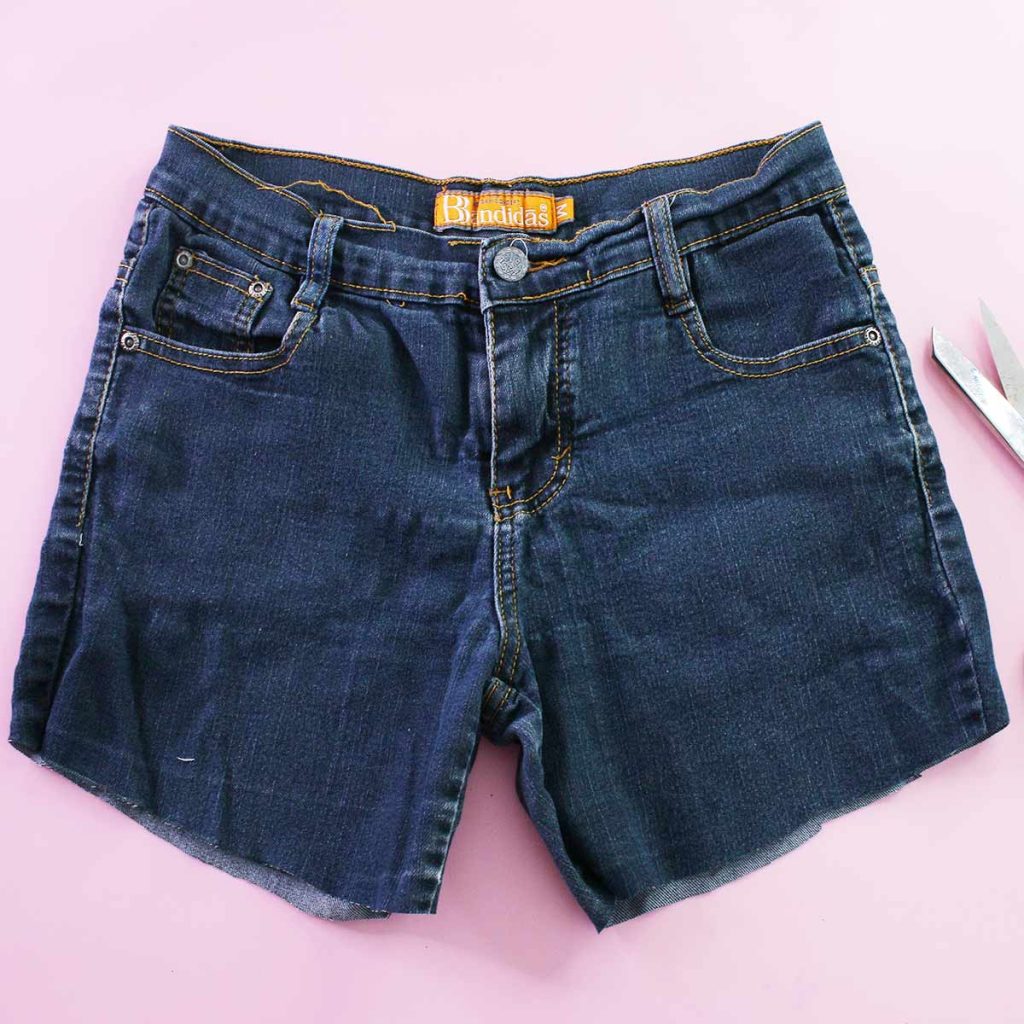  jeans into shorts