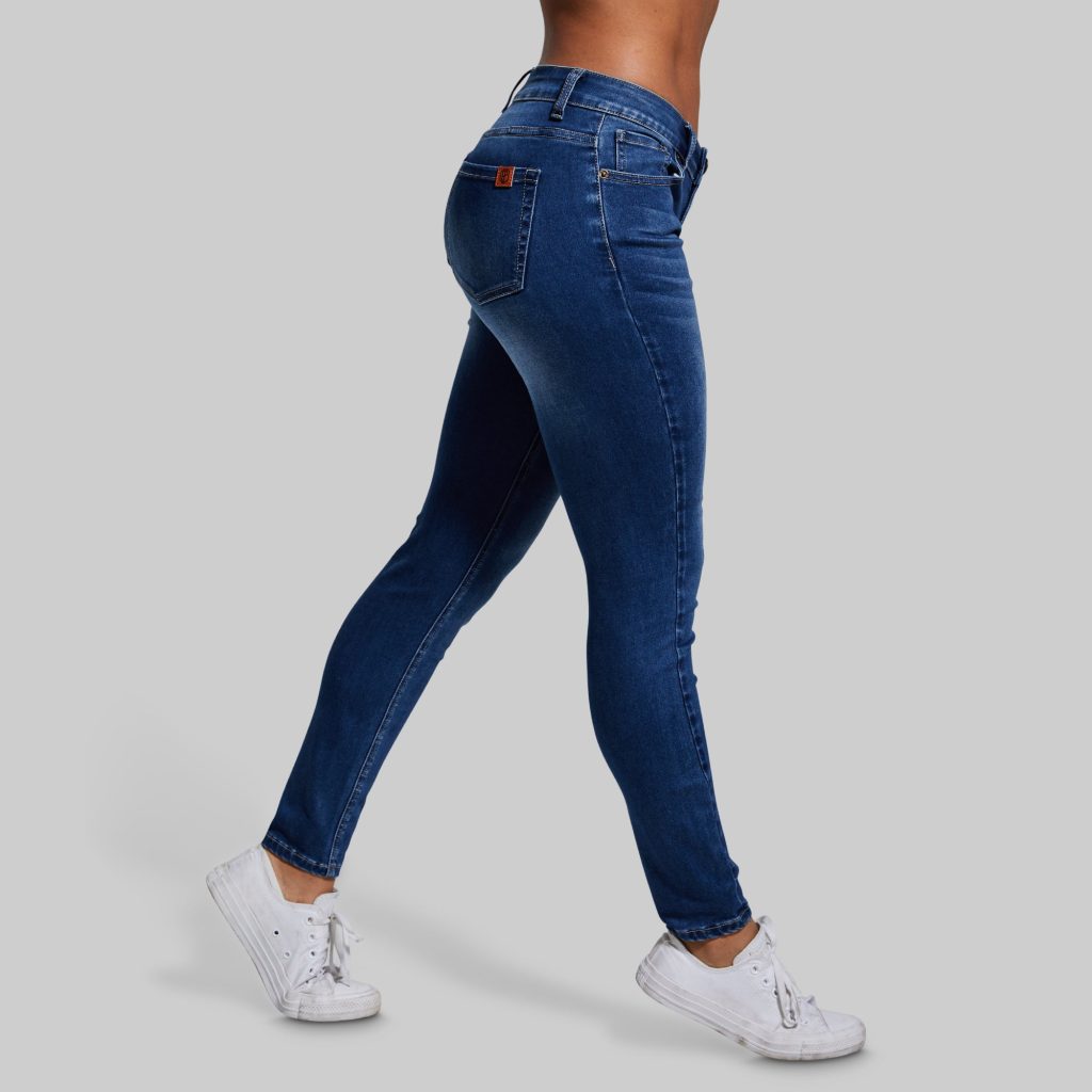 Mid rise skinny jeans