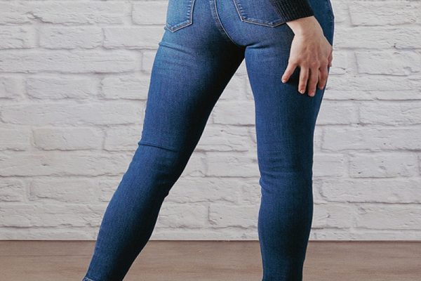 Mid rise skinny jeans