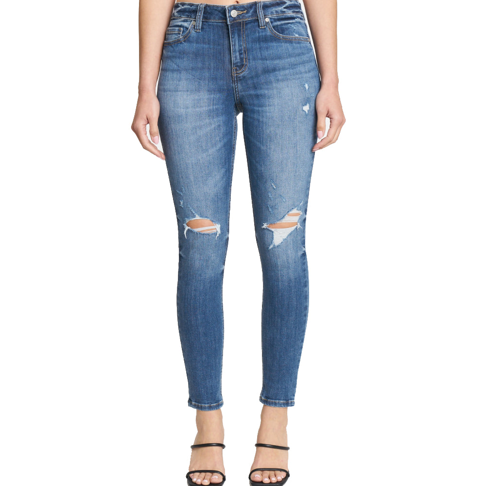 Mid rise skinny jeans