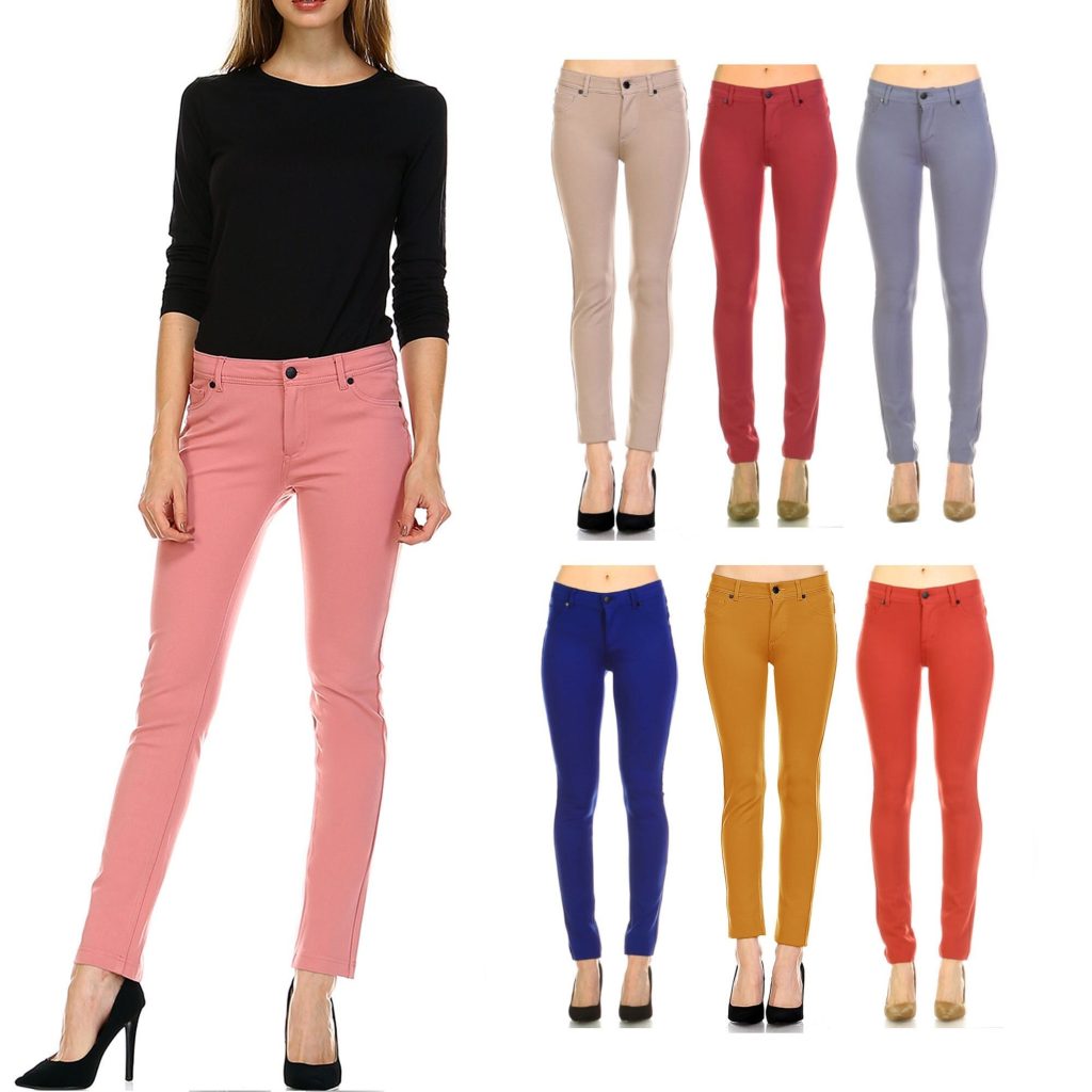 Colored jeans for women