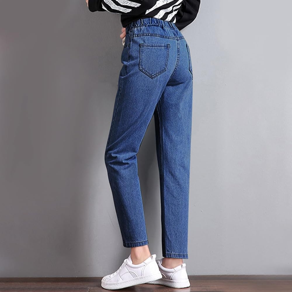 High rise jeans for women