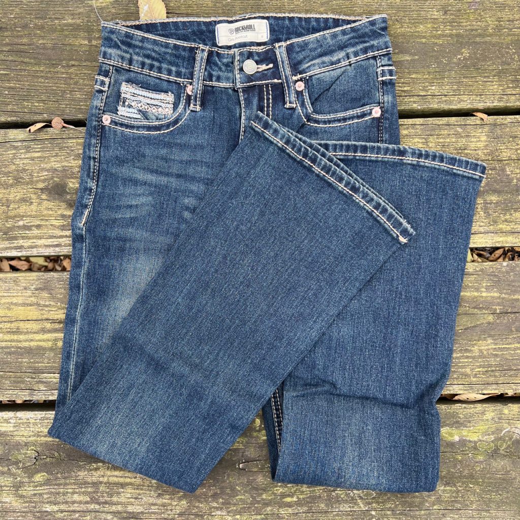 Rock and roll denim jeans