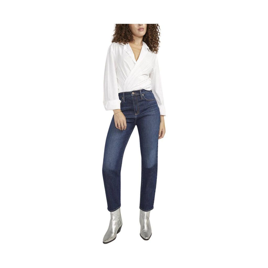 High rise jeans for women