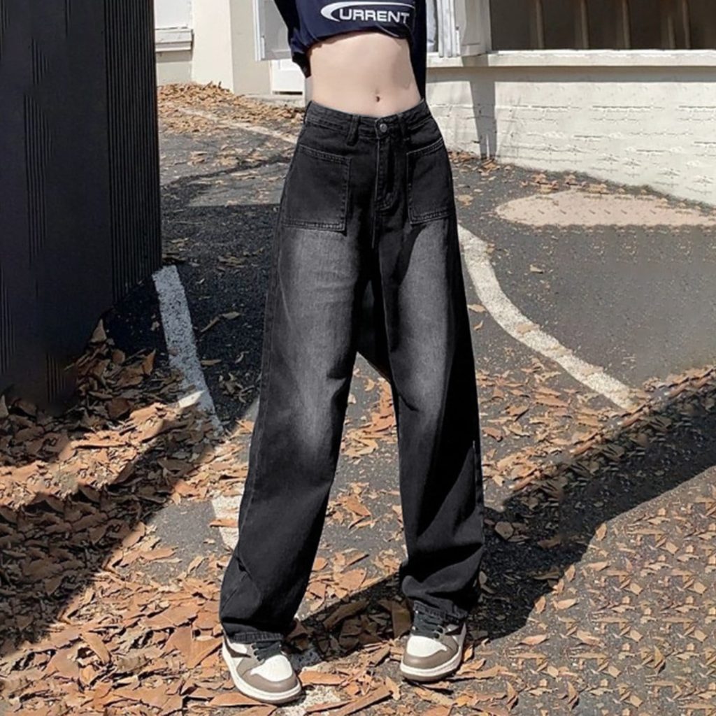 Black baggy jeans