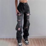 style black baggy jeans