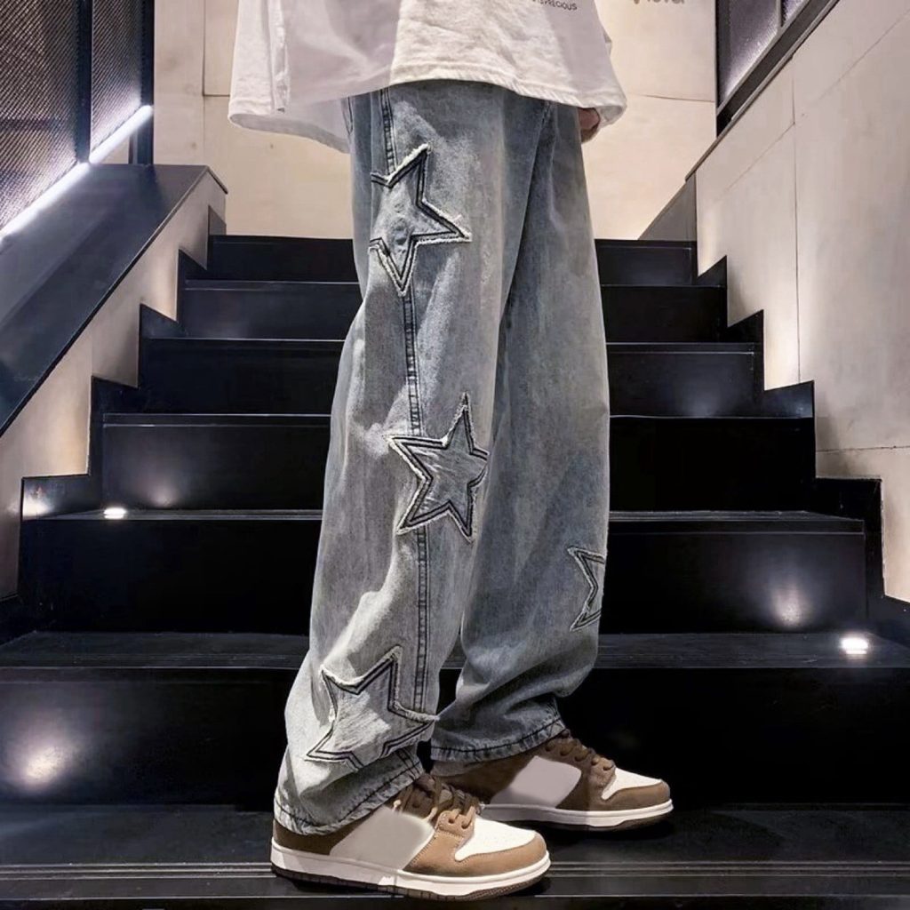 Grey baggy jeans