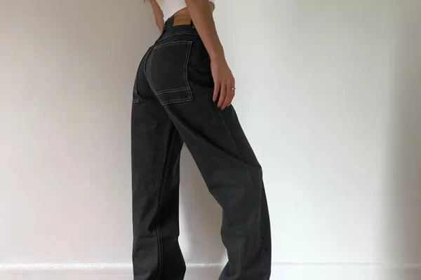 Baggy straight leg jeans