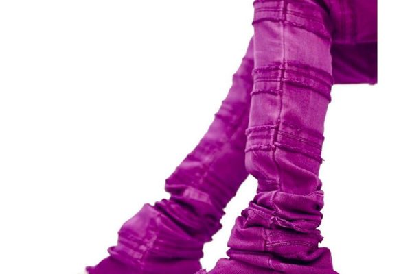 purple jeans