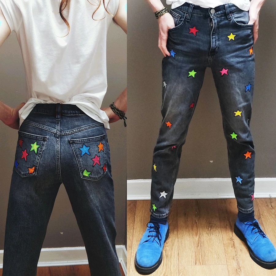 paint jeans