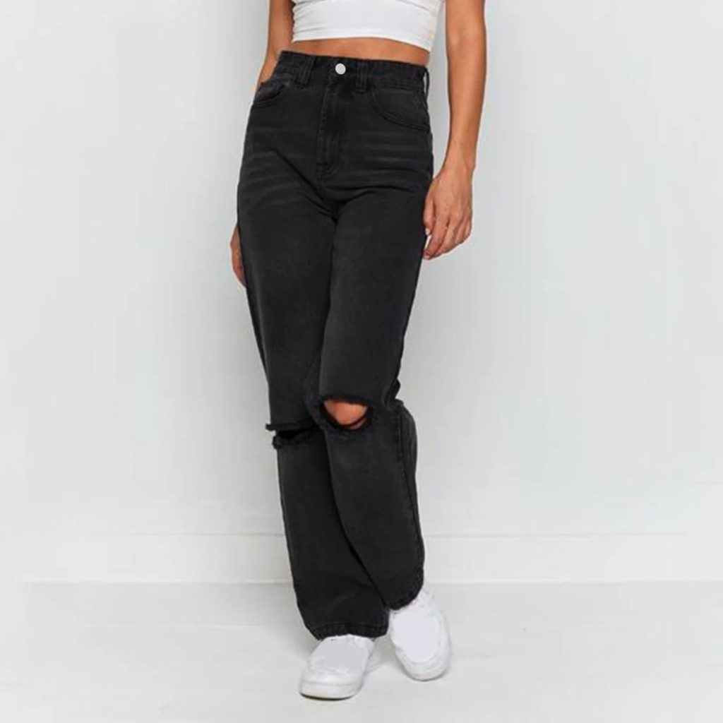 baggy black jeans