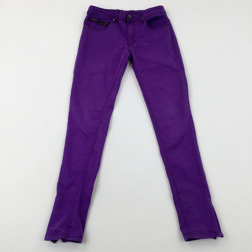 purple jeans