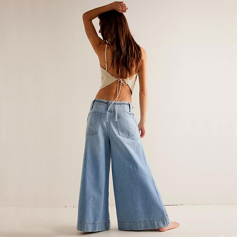 wide leg jeans