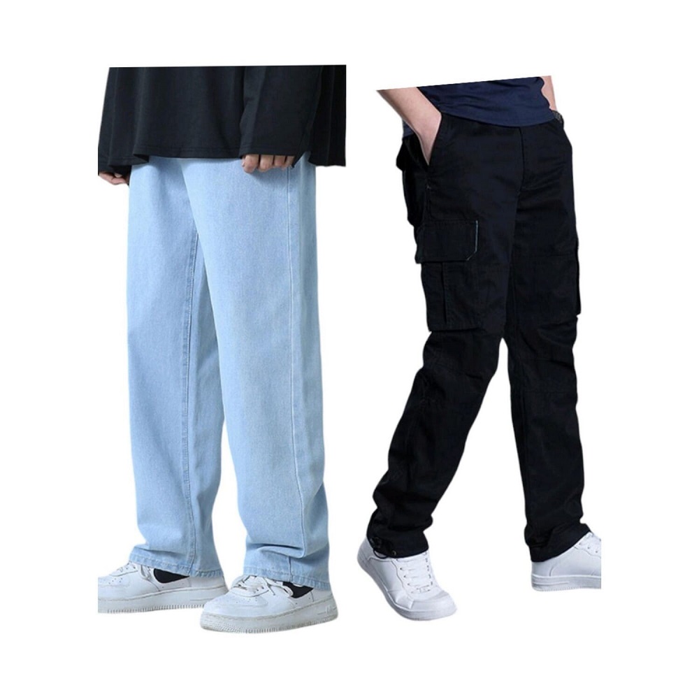 black baggy jeans