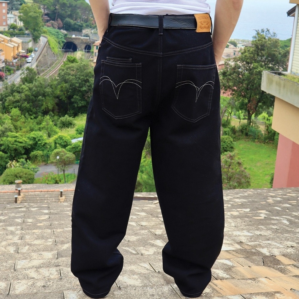 black baggy jeans