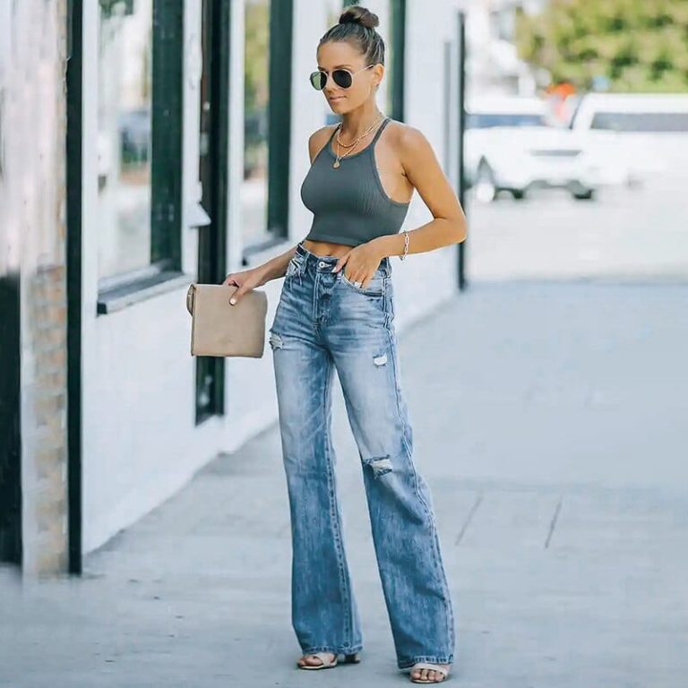 distressed jeans