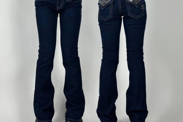 low rise flare jeans