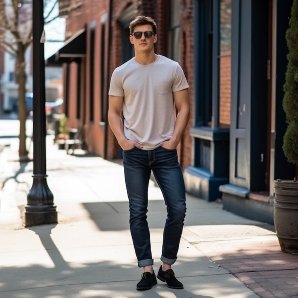 tapered jeans