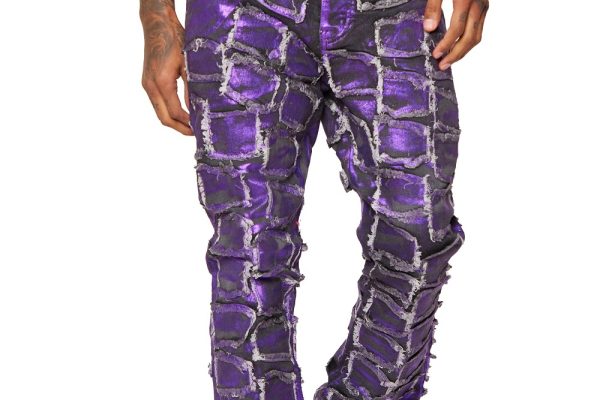 men's purple jeans