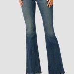 high rise flare jeans