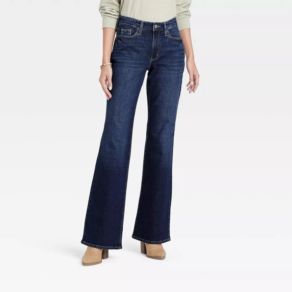 high rise flare jeans