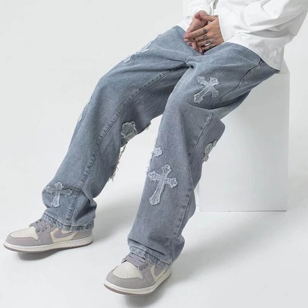 cross-embroidered-baggy-men-jeans