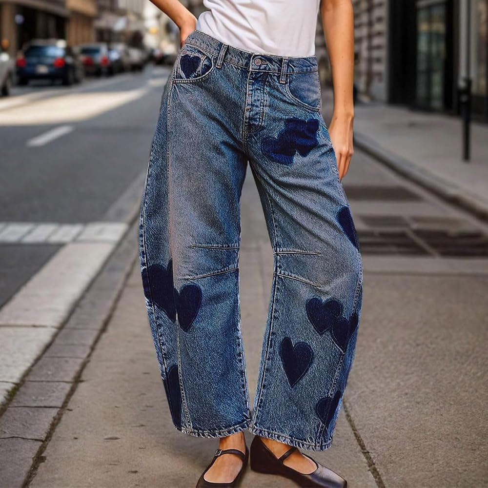 mid rise baggy jeans