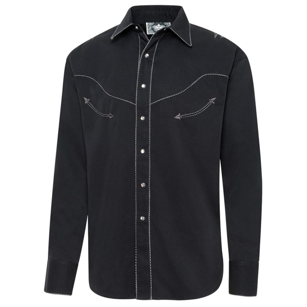 Stars-Stripes-Westernhemd-Black