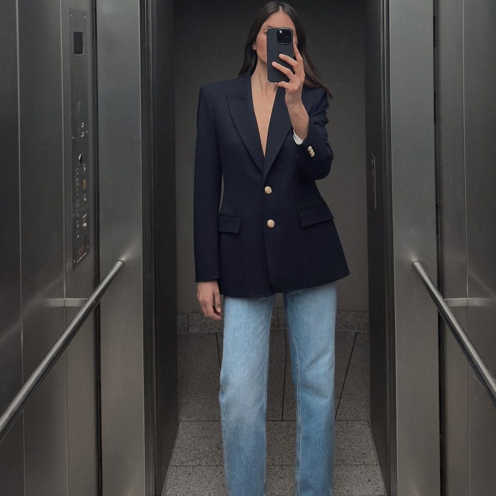 navy blue blazer