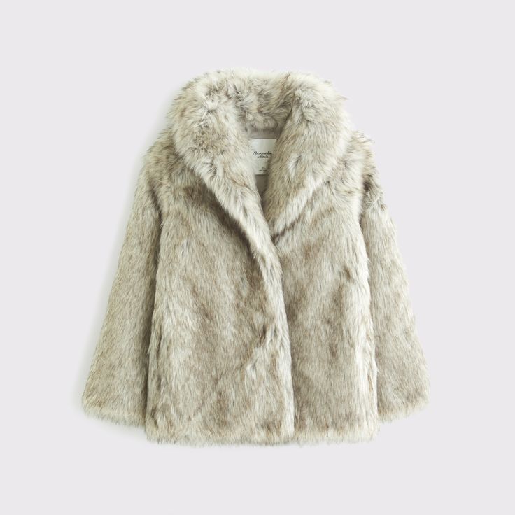 Artificial fur coat