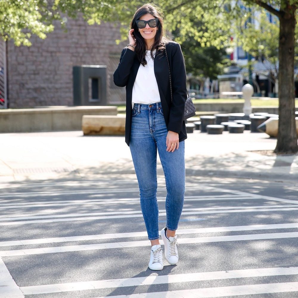 blazer with jeans