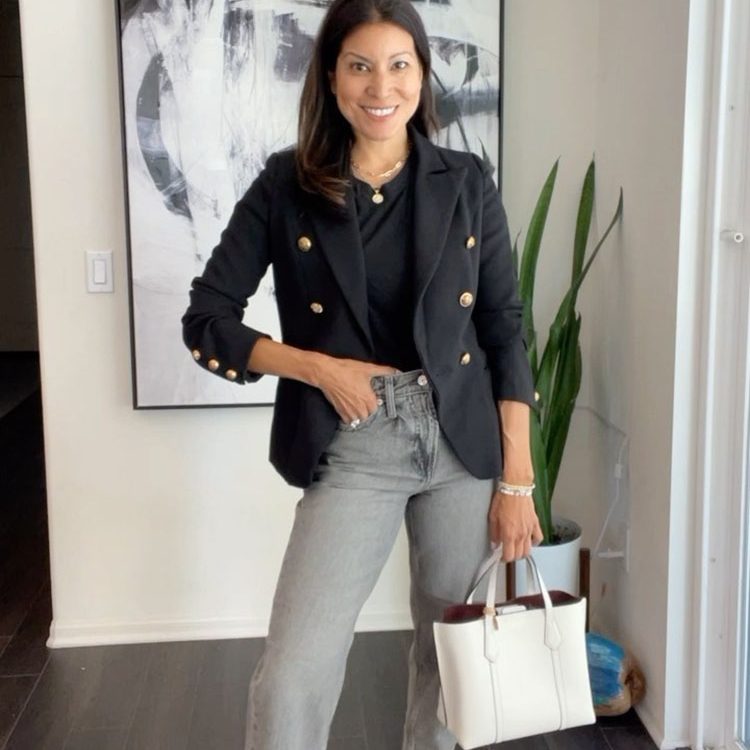 blazer with jeans