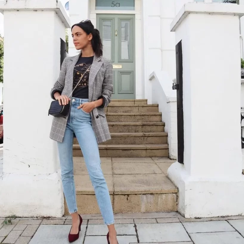 blazer with jeans