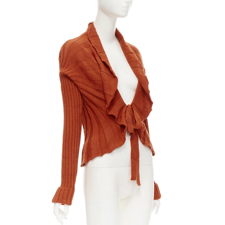 tie front cardigan