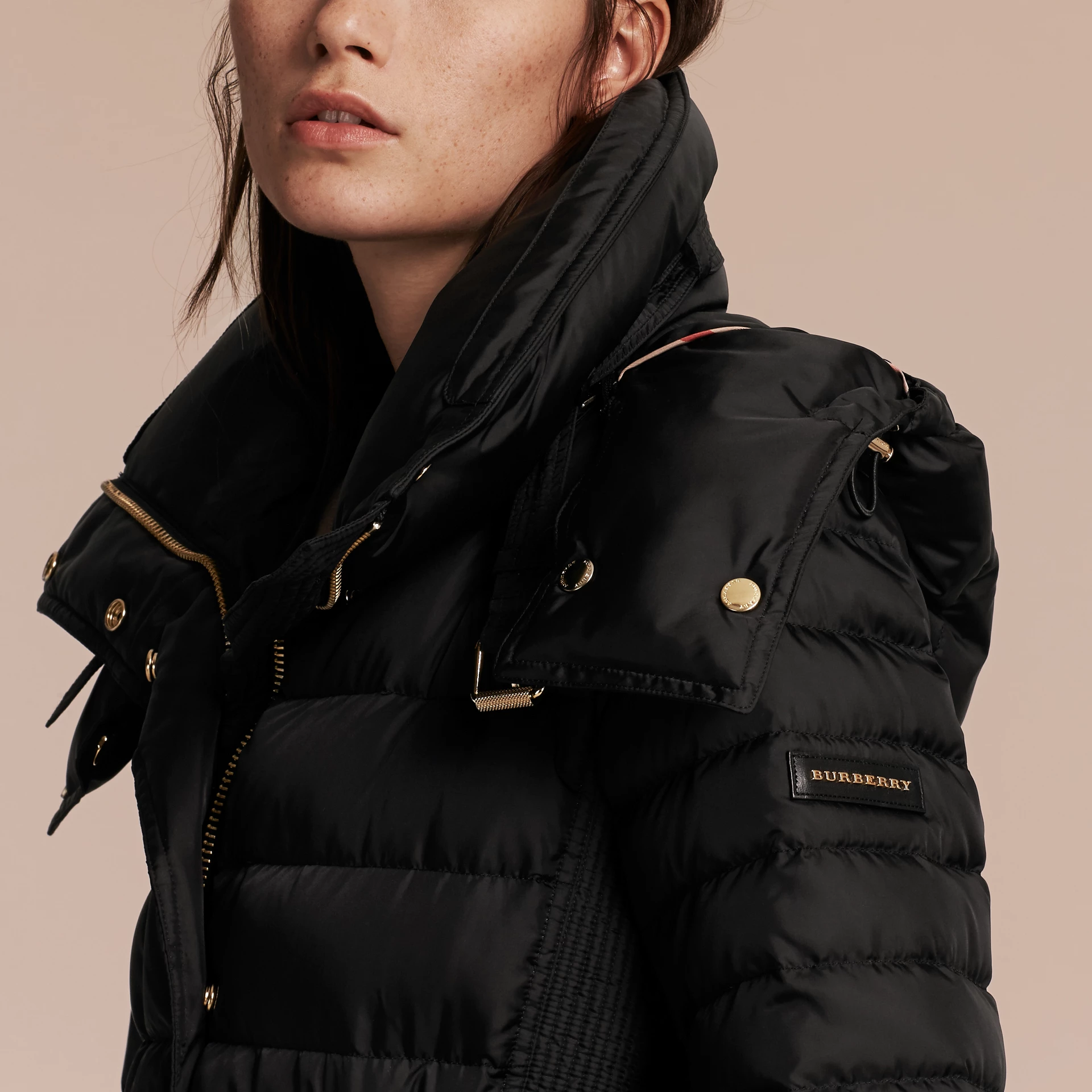 women's puffer jacket with hood