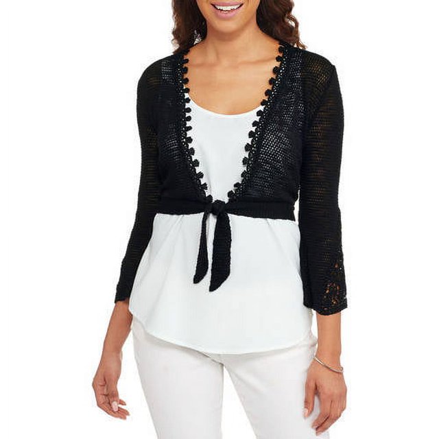 tie front cardigan