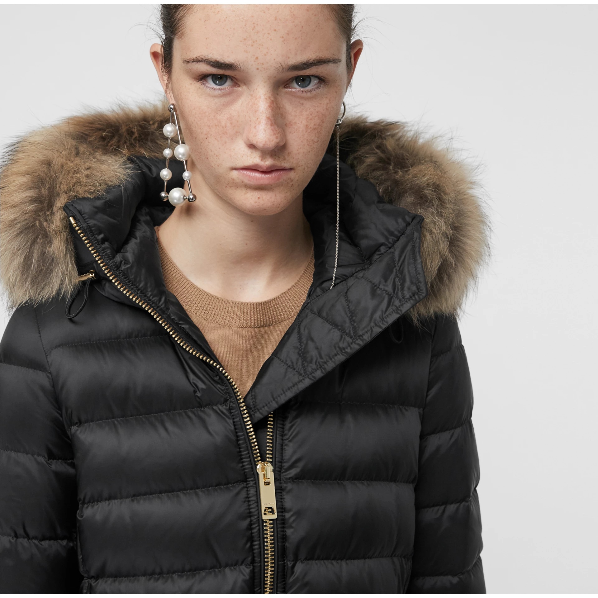 women's puffer jacket with hood