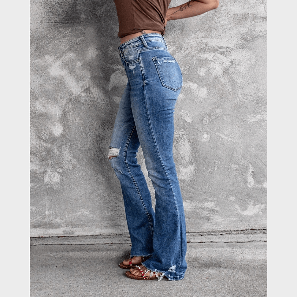 flare leg jeans